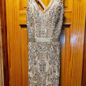 Elegant Primavera fully beaded Formal Prom or Pageant